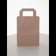 White/Brown  Pape Tape Handle Kraft Paper Carrier Bags -  80 GSM - 250 bags per box